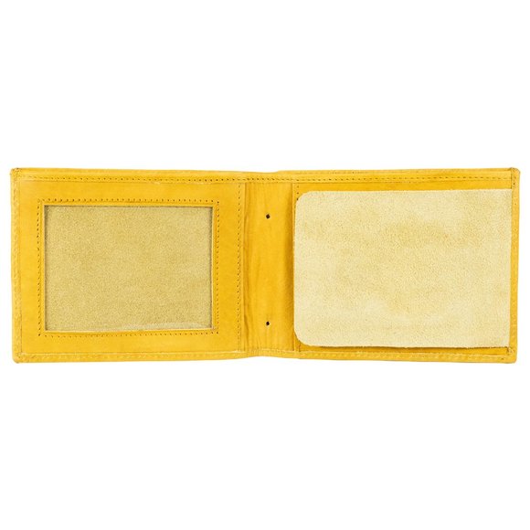 GENUINE LEATHER ID BADGE HOLDER FOR LAW ENFORCEMENT SECURITY, TAN - Picture 5 of 9